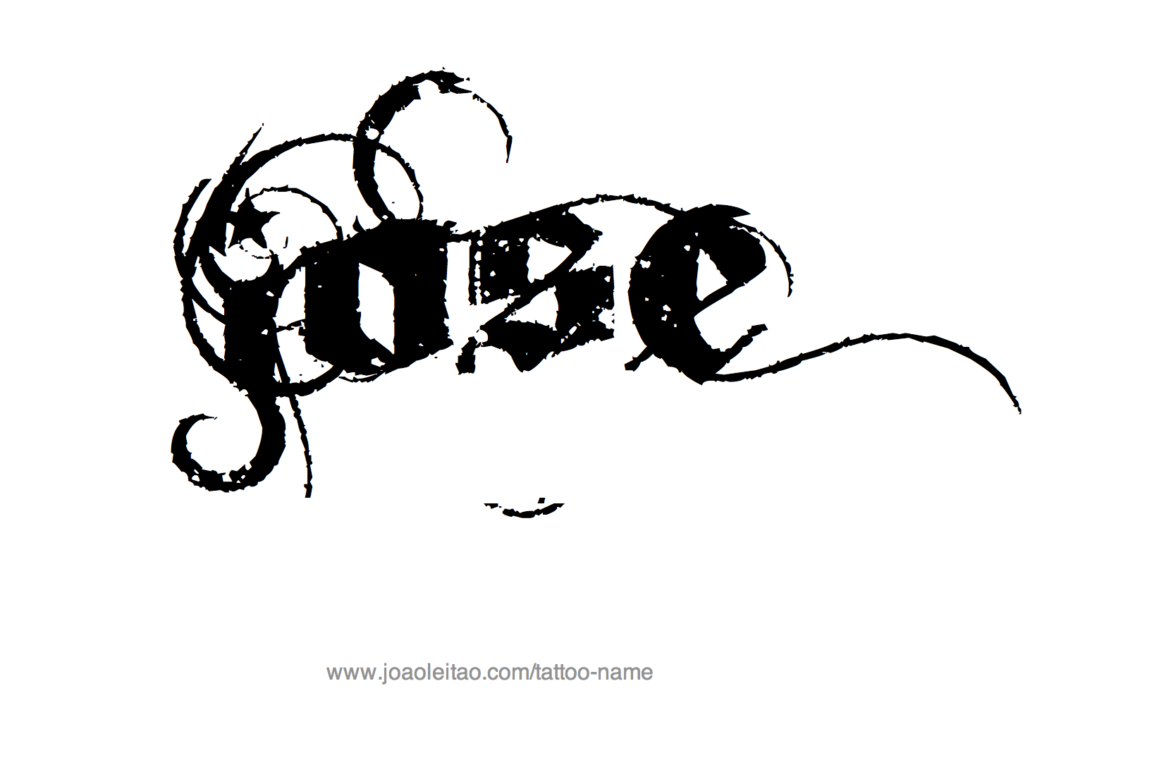 Jose Name Tattoo Designs